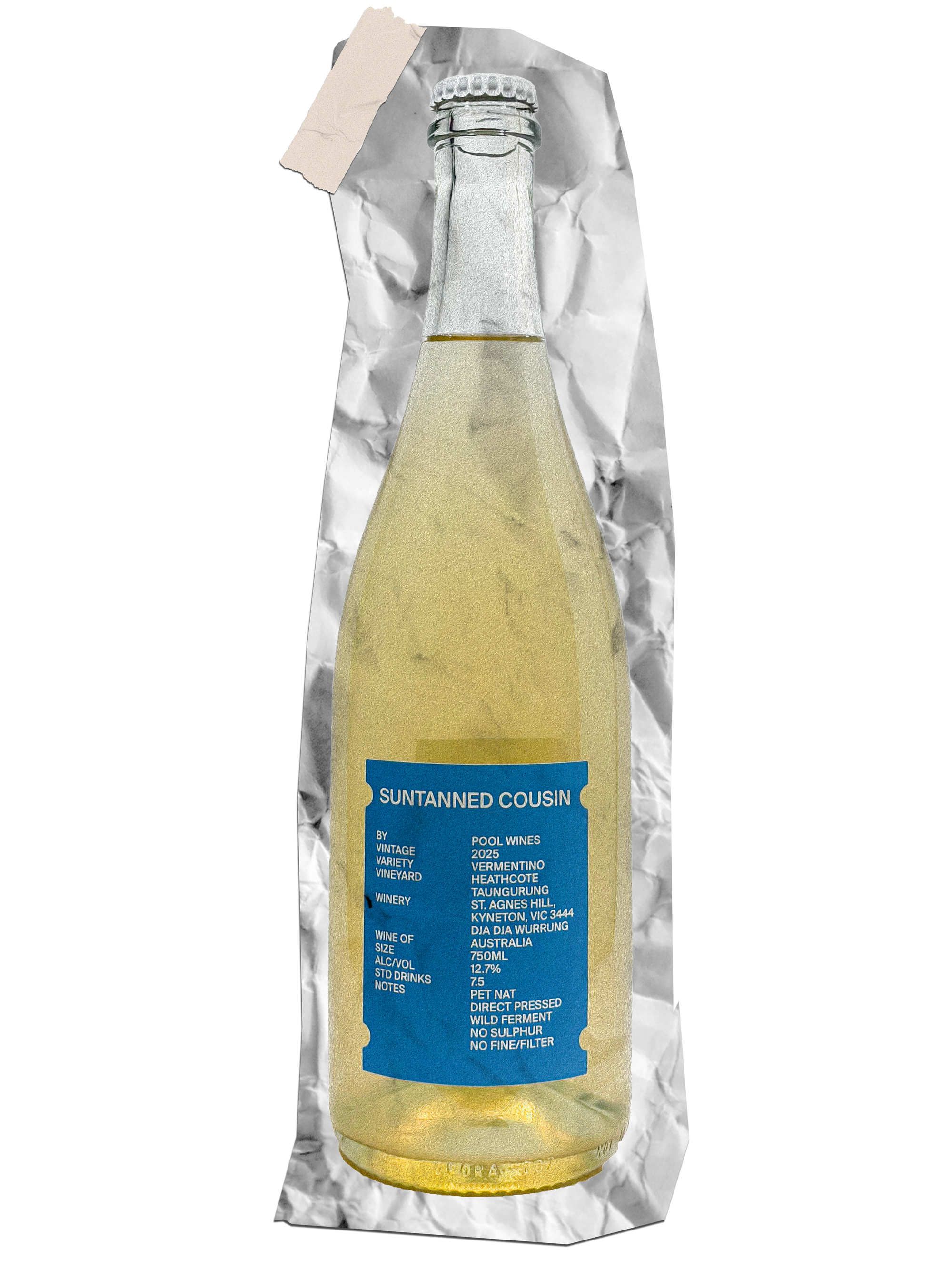 Pool Wines 'Suntanned Cousin' Vermentino Pet Nat 2025